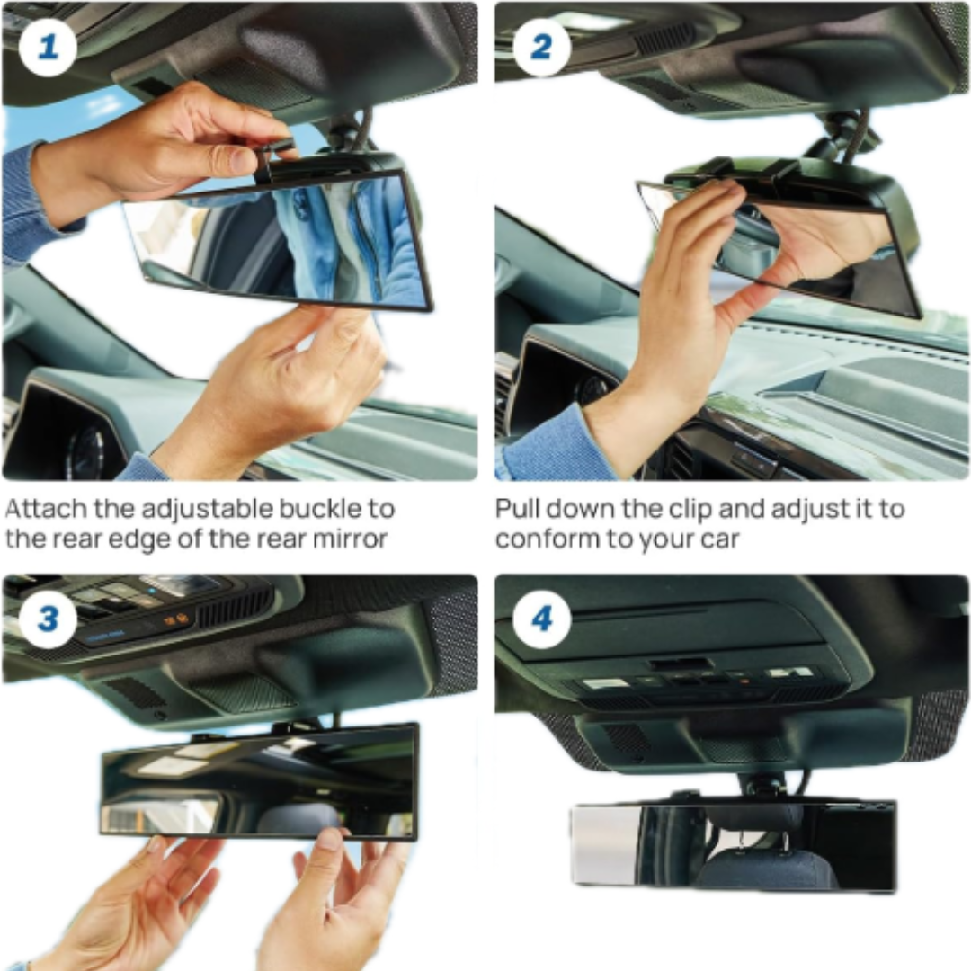 REAR VIEW  MIRROR + 2PCS CAR BLIND SPOT MIRROR