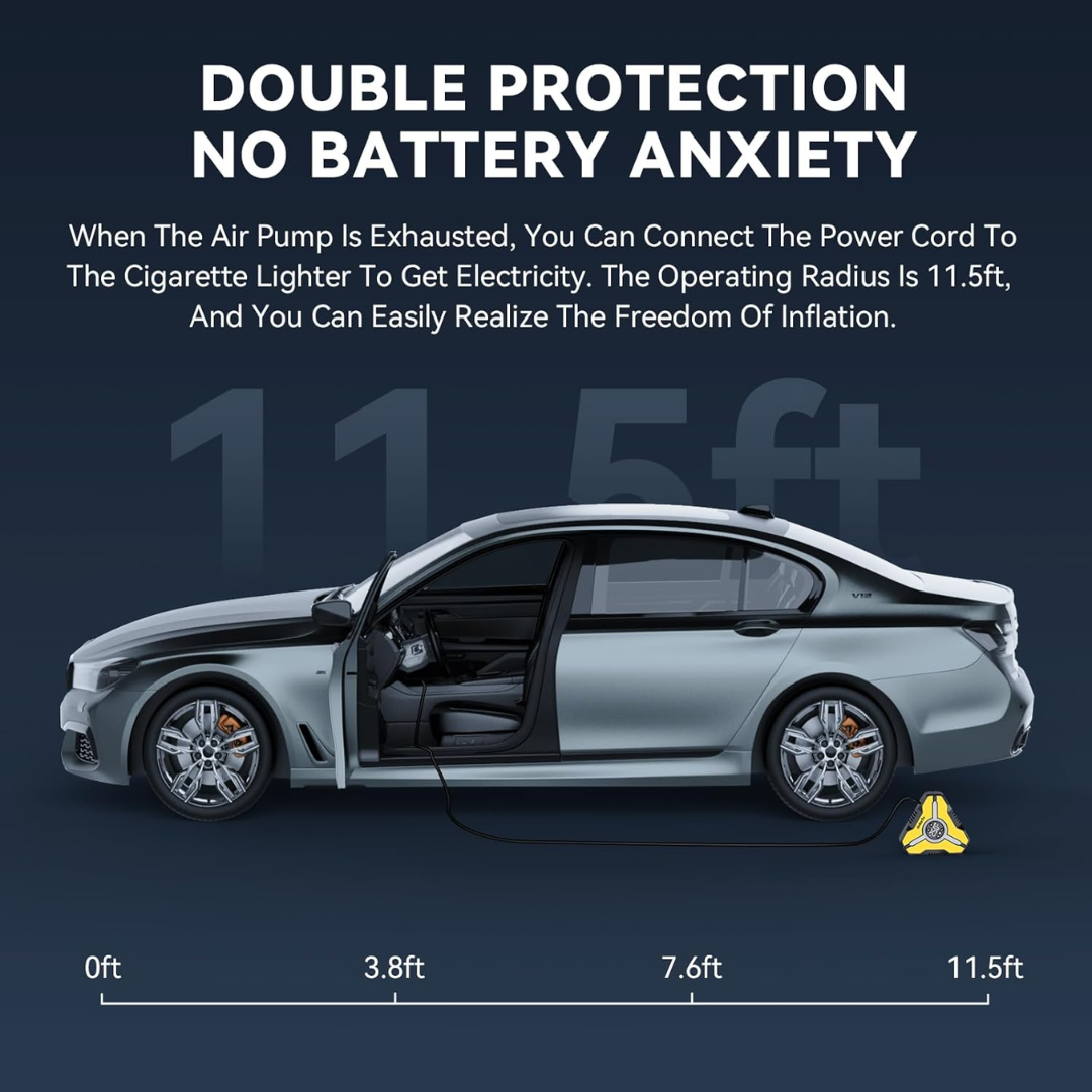 STEELMATE T11 AIR COMPRESSOR PUMP WITH 6 MONTHS WARRANTY - AUTO SHUT-OFF