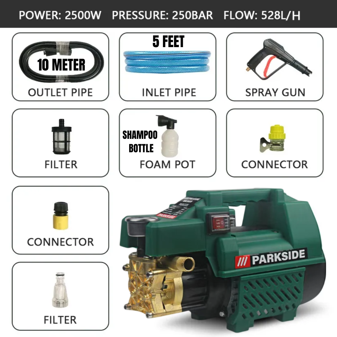 245 BAR Parkside Pressure Washer With 1 Year Warranty