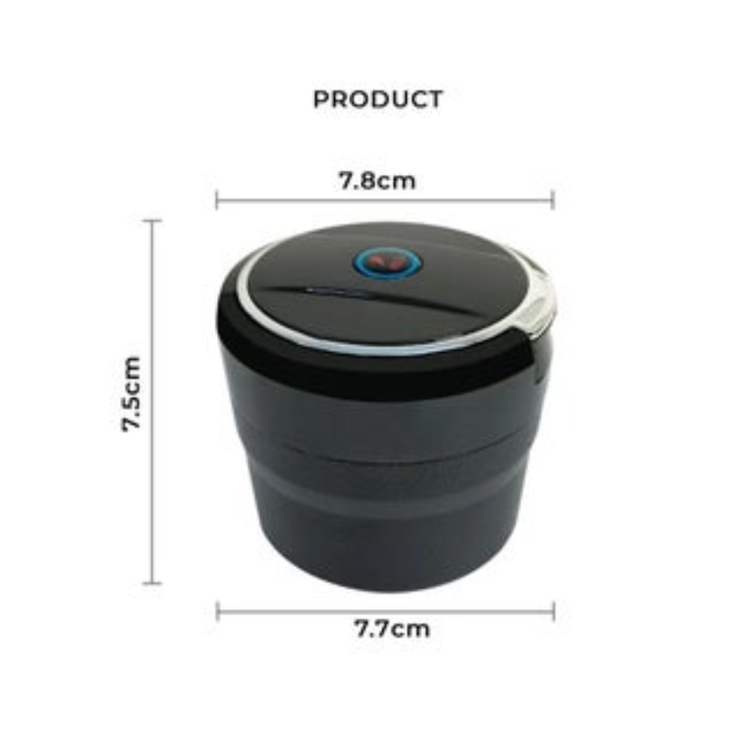 CAR ASH TRAY CERAMIC CUP CIGARRETE HOLDER WITH LED LIGHT