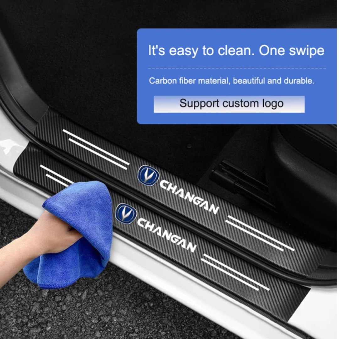 CHANGAN Logo Carbon Fiber Sill Protector