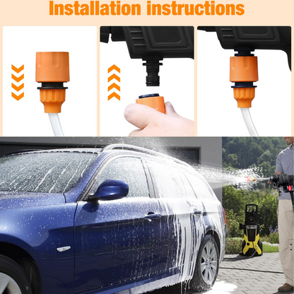 PORTABLE HIGH PRESSURE WASHER CAR SOLAR PANELS (2 BATTERY) -3 MONTH WARRANTY