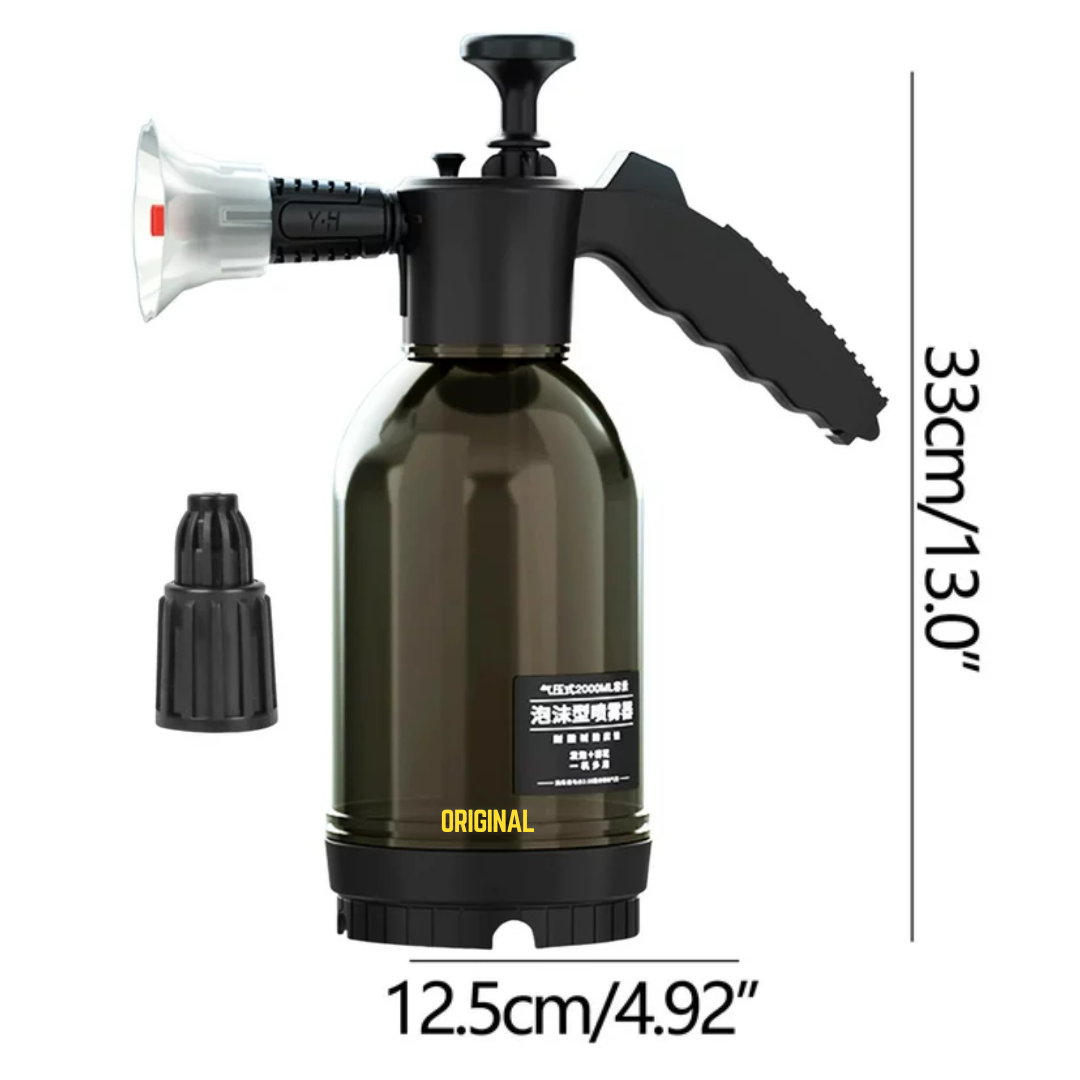 PORTABLE HIGH PRESSURE CAR WASH FOAM SPRAYER 2L (BLACK) DURABLE BUILT
