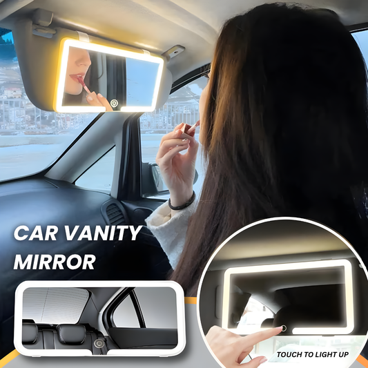 Rechargeable Car Make-Up LED Mirror